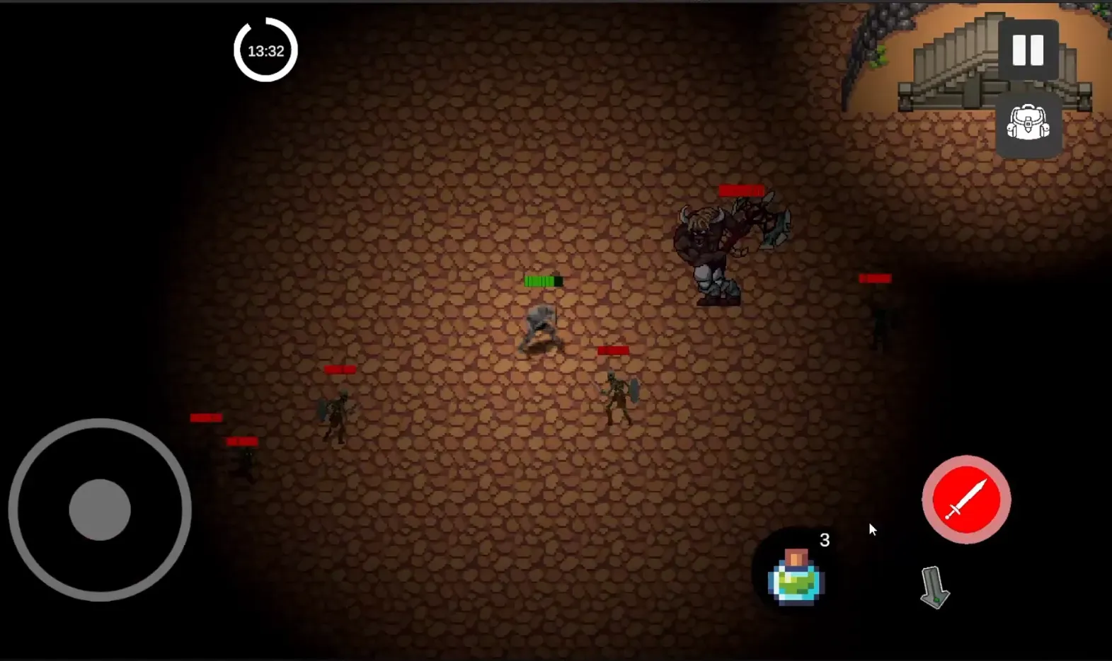 Explore a pitch-dark world that reveals itself as you move