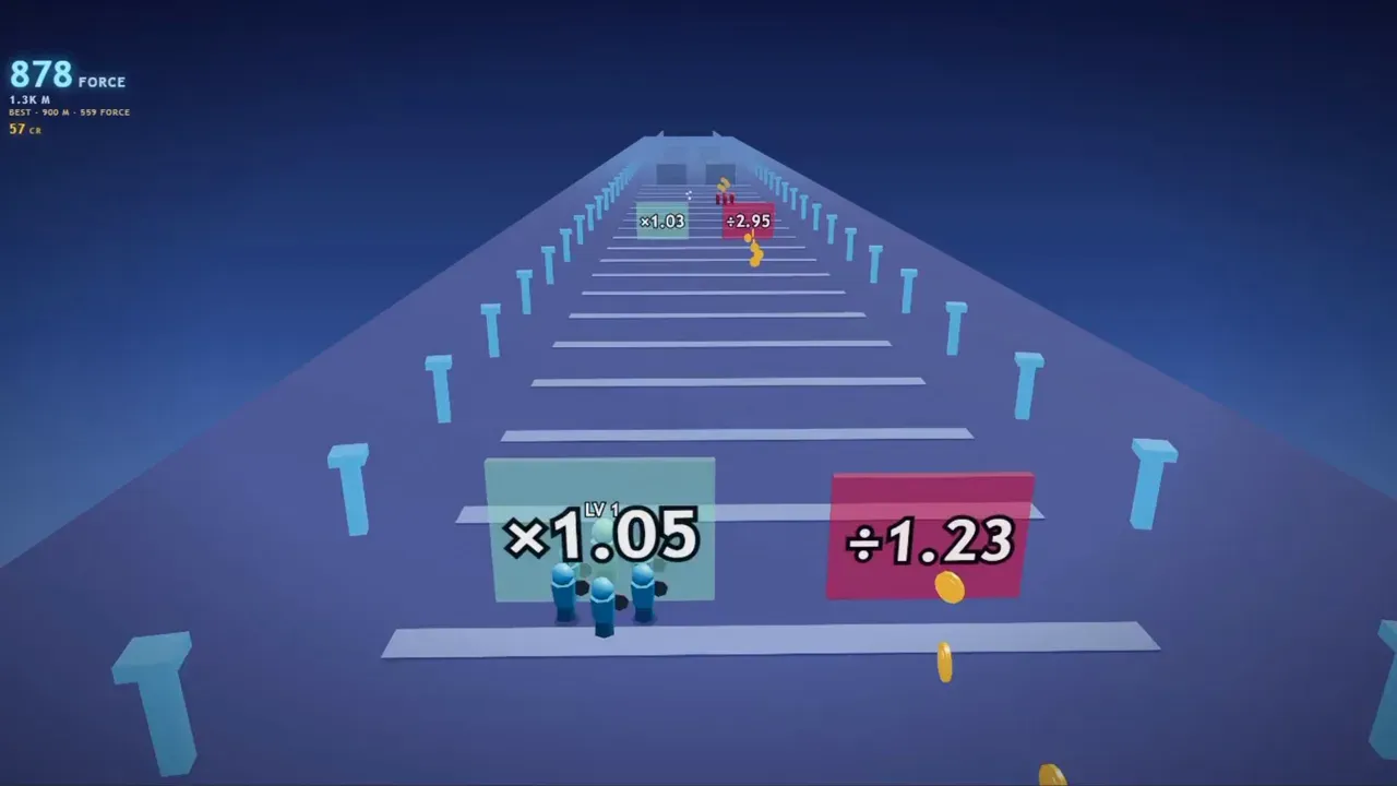 Two gates, one good and one bad — the whole game in a single choice