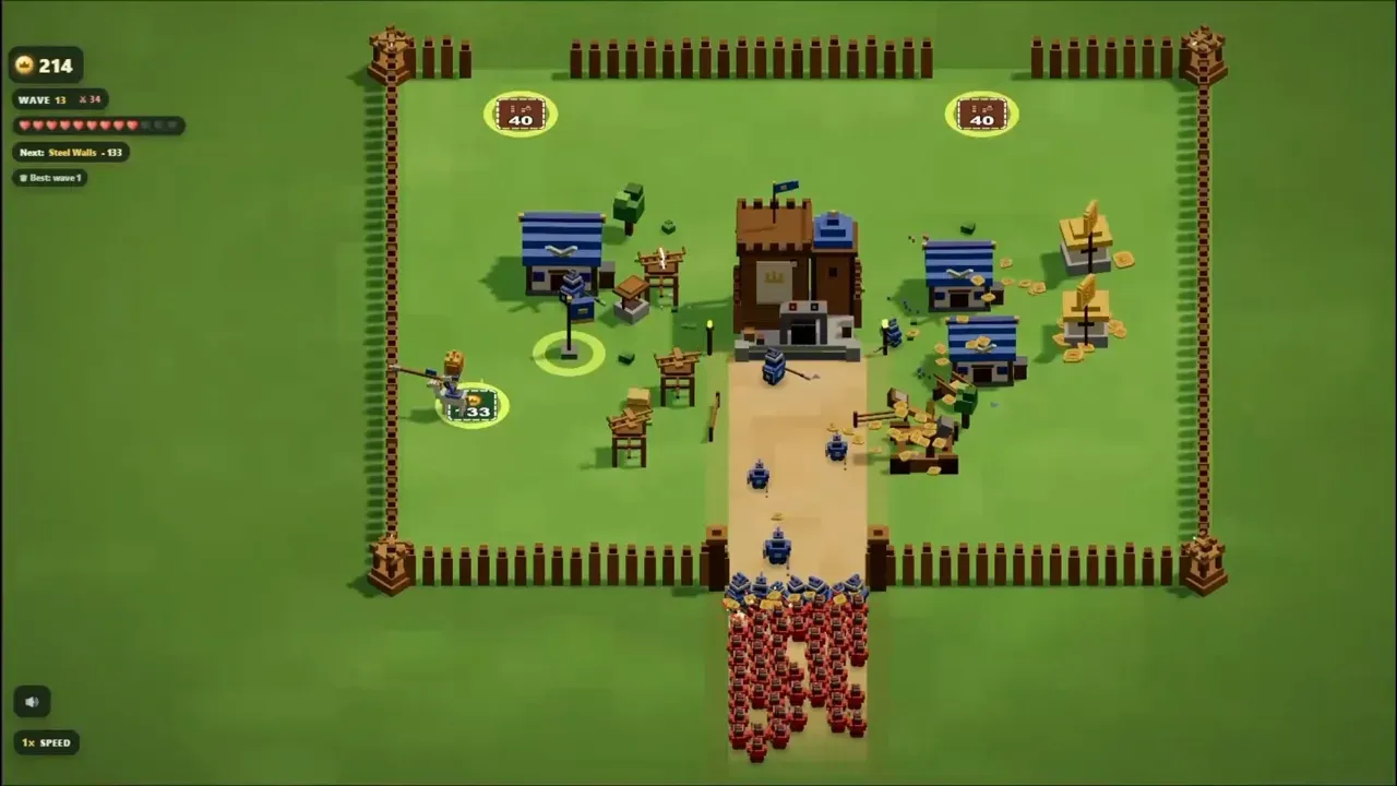 A fully built base holding the line