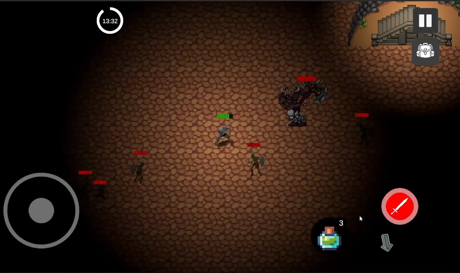 Explore a pitch-dark world that reveals itself as you move